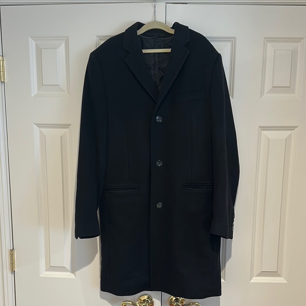 Men's Black Overcoat/Peacoat from J Crew